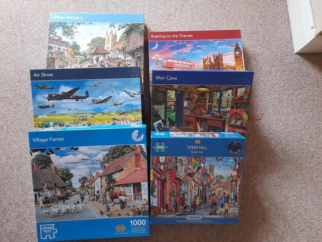 Preview of the first image of Assorted jigsaw puzzles, all complete good condition..