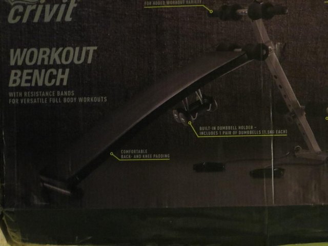 Preview of the first image of Delta-Sport Crivit Workout Bench.