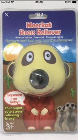 Image 1 of Meerkat Stress Reliever Relief Ball - squishy, squeeze, stre
