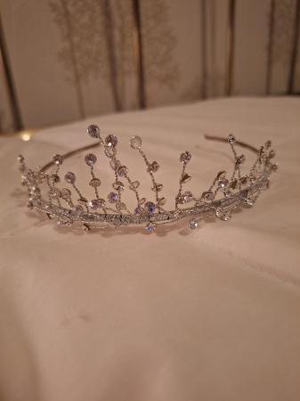 Image 2 of Diamante tiara head dress