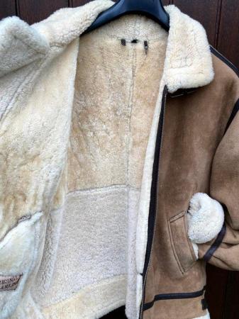 Image 2 of Sheepskin suede short coat (size xl)