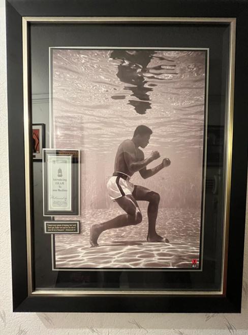 Preview of the first image of Massive 4ft x 3ft Muhammad Ali autographed memorabilia.