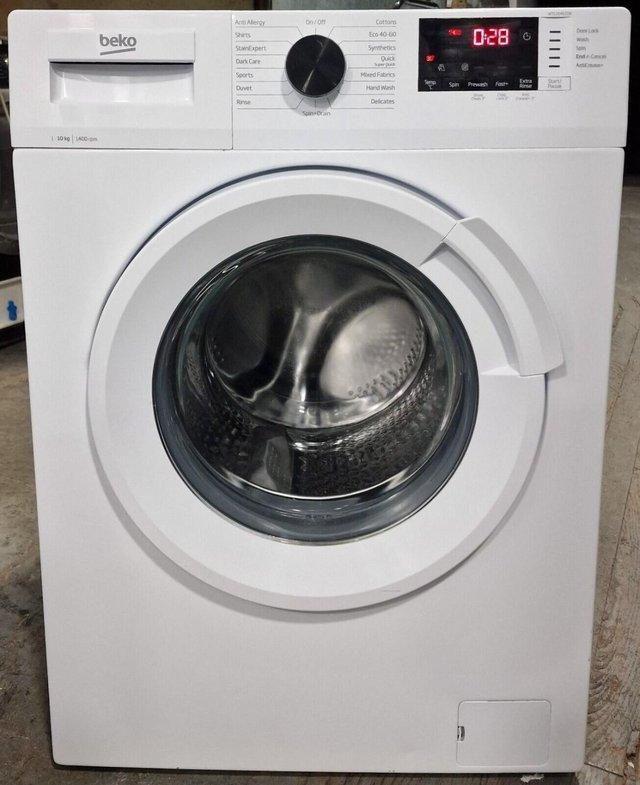 Preview of the first image of BEKO REFURB 10KG WHITE WASHER-1400RPM-A+++-QUICK WASH.