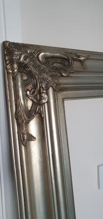 Image 2 of Beautiful Ornate Antique Style Silver Wooden Frame