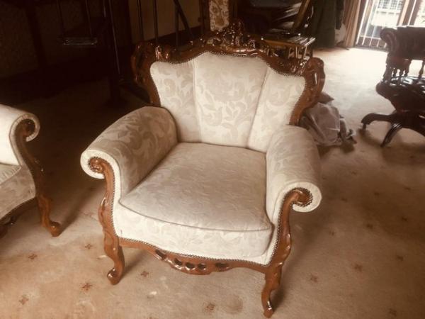 Image 3 of French antique style sofa and chair
