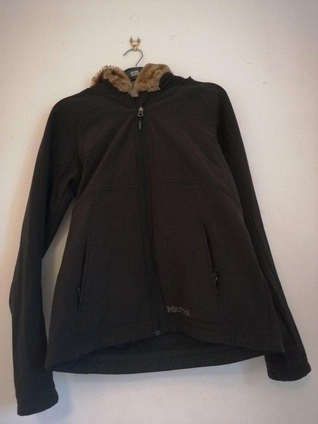 Preview of the first image of Ladies Marmot Jacket with hood.
