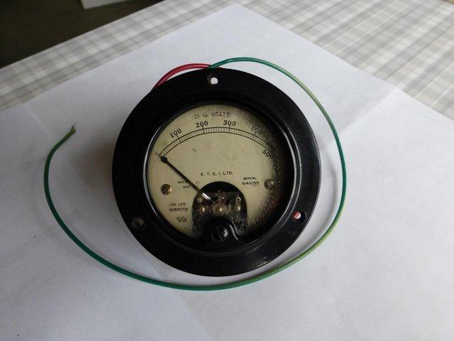 Preview of the first image of DC Voltmeter, maker Ernest Turner Electrical Instruments.