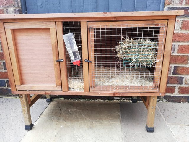 Preview of the first image of Rabbit hutch and accesories.