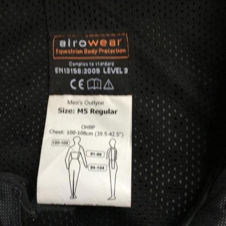 Image 2 of Mens Body Protector, Airoware, Size M5
