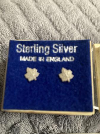 Image 1 of Set 3. New Vinted sterling silver earrings boxed