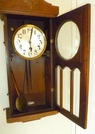 Image 14 of Antique Oak Wall Clock Westminster Belper Restoration