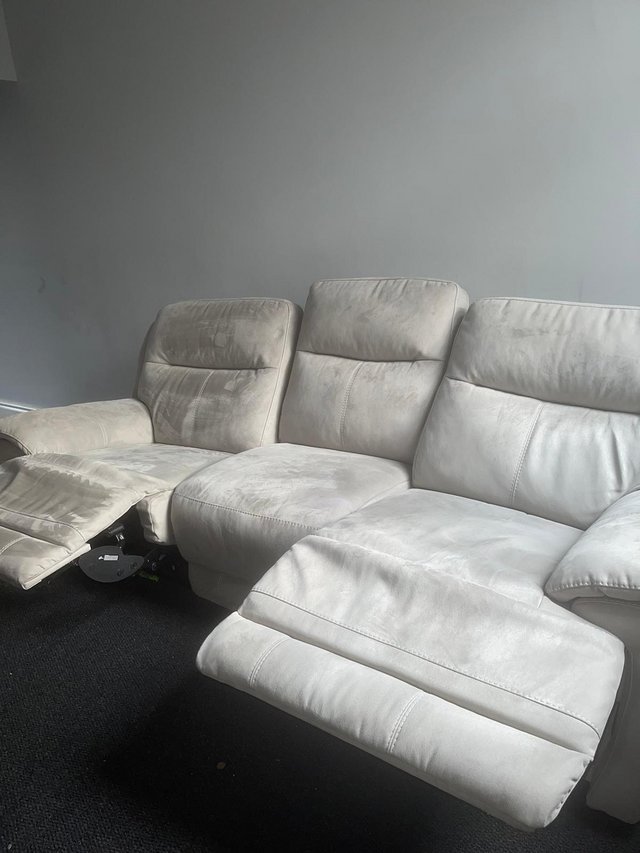 Preview of the first image of Furniture Village Touch power recliner sofa and chair.