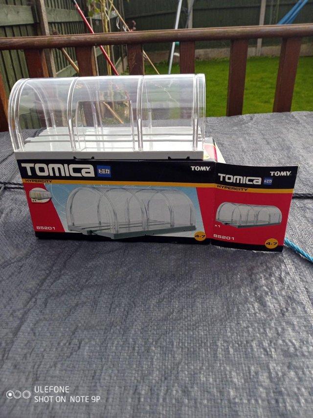 Preview of the first image of Tomica Hypercity clear train tunnel, used in excellent cond.