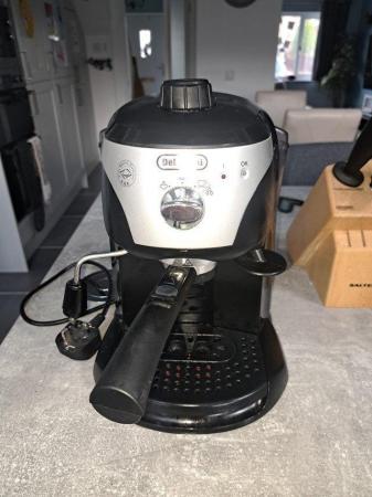 Image 1 of De longhi coffee machine with milk frother