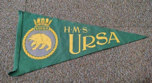 Image 1 of A HMS Ursa U Class Destroyer Flag or Banner.