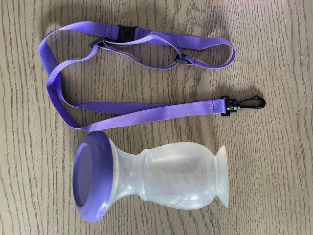 Preview of the first image of Lansinoh silicone breast pump/breast milk collector.