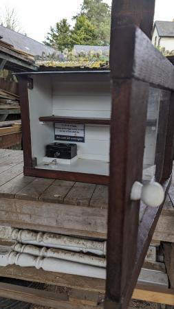 Image 5 of Solid Hand made Egg Honesty Box with lockable cash box.