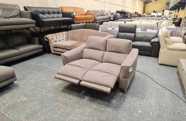 Image 9 of Dakota toronto charcoal fabric recliner 2 seater sofa