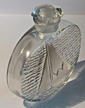 Image 2 of Lalique Clear Glass Iconic Sailboat Scent Perfume Bottle