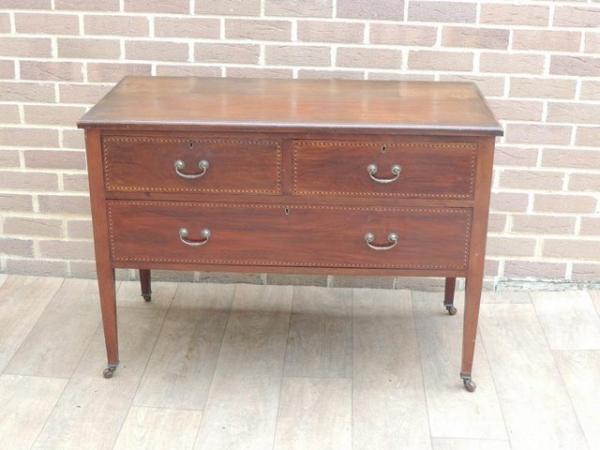 Image 3 of Edwardian Chest of Drawers / Dresser (UK Delivery)