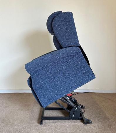 Image 13 of PRIMACARE ELECTRIC RISER RECLINER BLUE CHAIR ~ CAN DELIVER