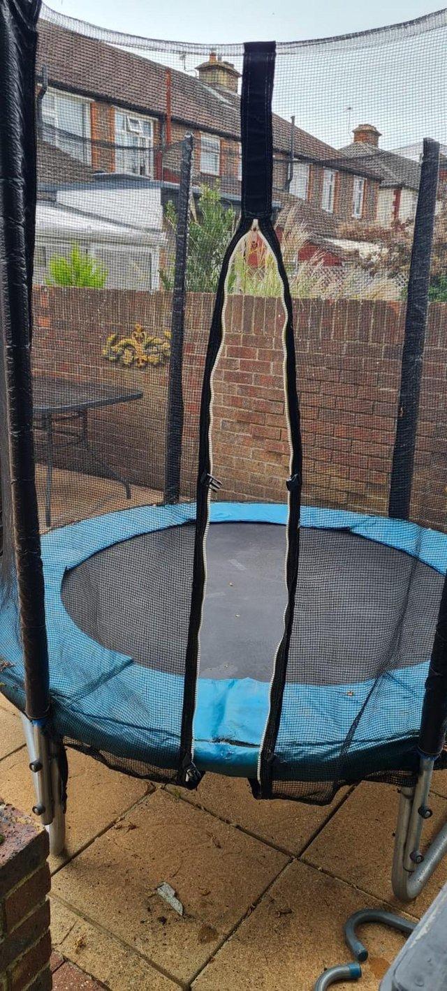 Preview of the first image of 8 foot Childrens Trampoline for outdoor use.