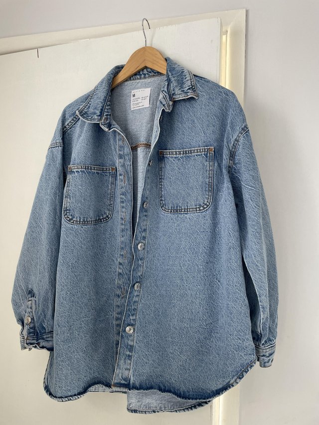 Preview of the first image of Ladies denim over shirt.
