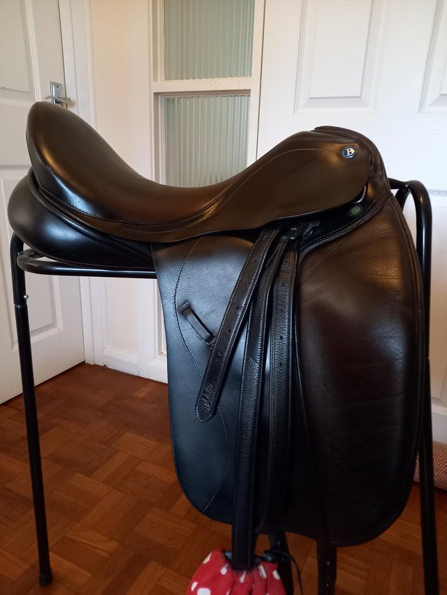 Preview of the first image of Black Barnsby Dressage Saddle.