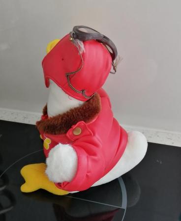 Image 16 of Duck Soft Toy Pilot. Size: 9.1/2" Tall.