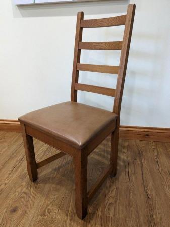 Image 2 of dining chairs set of 6 oak chairs