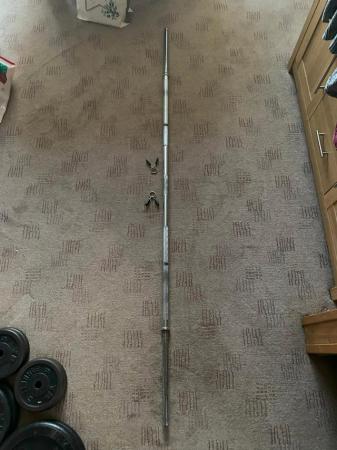 Image 1 of Barbell - York Fitness 80'' Beefy Bar - Plain + Two Spring C