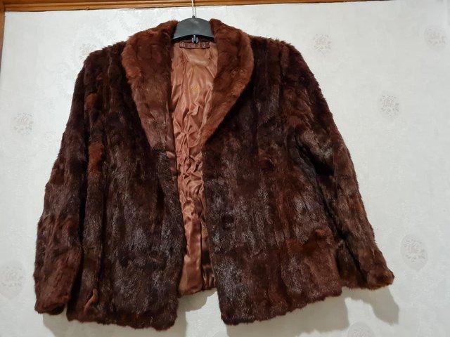 Preview of the first image of Vintage real fur ladies jacket, hats, stoles..