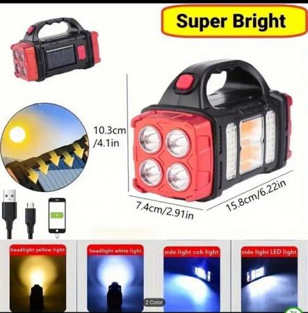 Image 2 of Multifunctional LED Solar Camping Light, Bright Portable