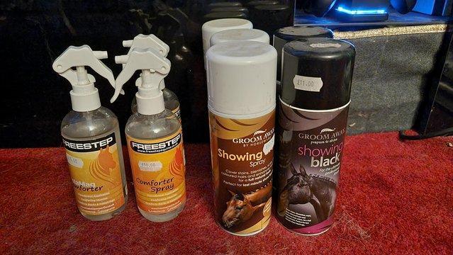 Preview of the first image of Variety of horse health and grooming products.