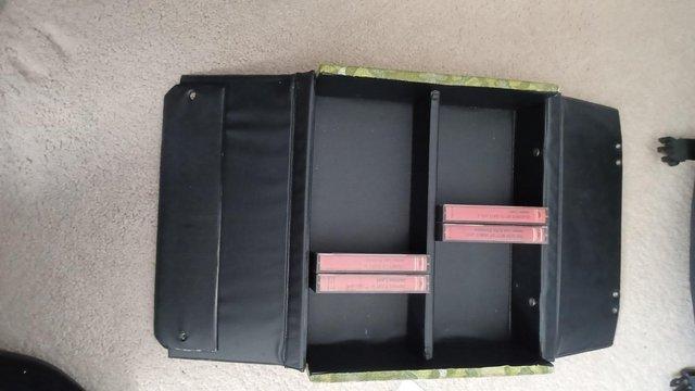 Preview of the first image of 1970's original cassette carrying case in perfect condition.