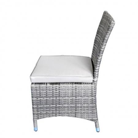 Image 1 of Emily Rattan Armless Chair in Grey