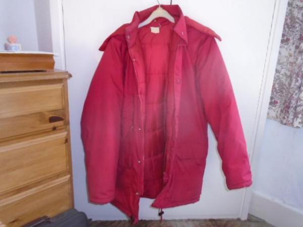Image 2 of Ski/cold weather jacket, red, ladies size 10/12
