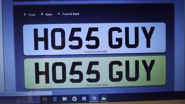 Image 3 of Horse,equestrian HIS & HERS private uk registration plates