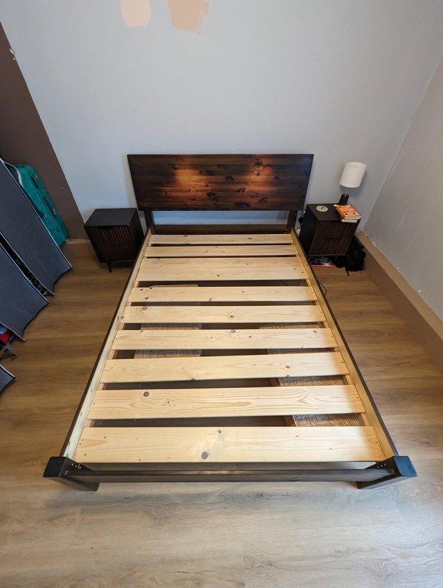 Preview of the first image of Warren Evans Solid Wood Double Bed.