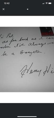 Image 2 of Henry Hill AUTHENTIC GENUINE signed autographed letter Goodf