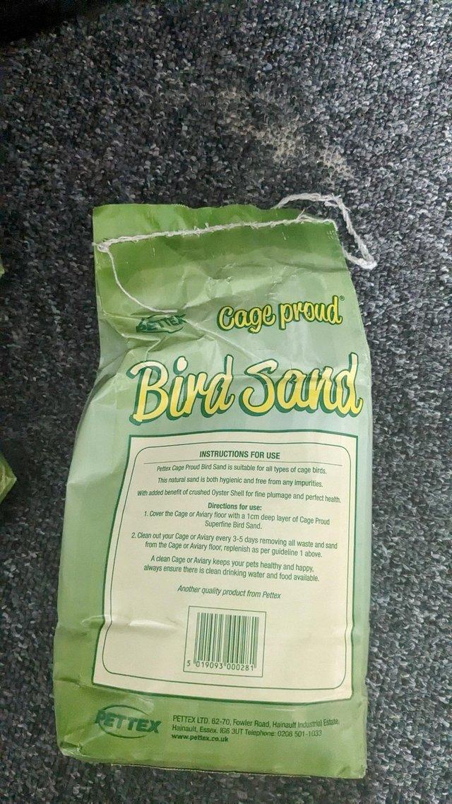 Preview of the first image of 4 x bags of bird sand n grit 3kg.