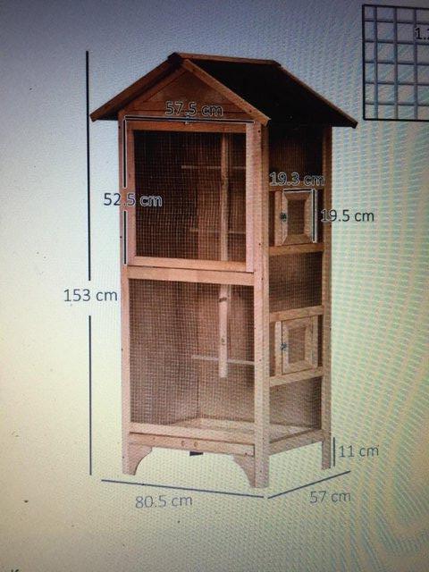 Preview of the first image of Brand new Paw Hut wooden bird cage.