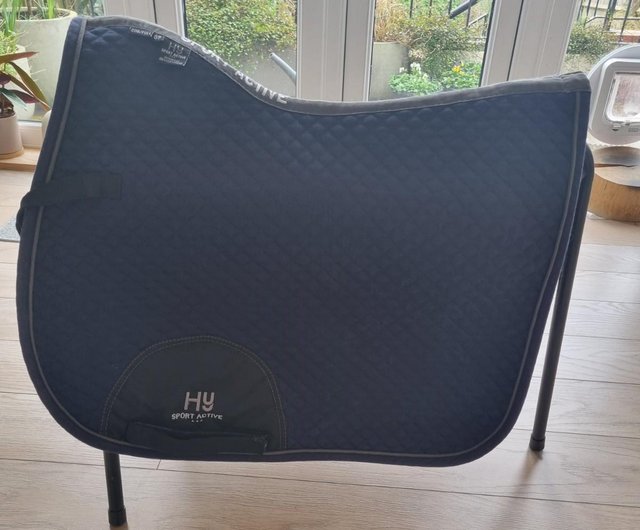 Preview of the first image of Hy Sport Active GP Saddle Pad. Dark Blue.