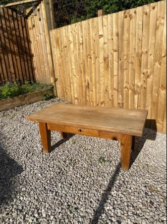 Image 1 of Solid oak coffee table for sale