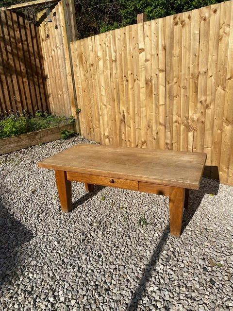 Preview of the first image of Solid oak coffee table for sale.