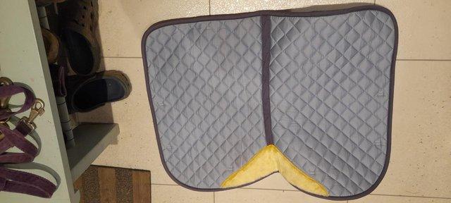 Preview of the first image of Shires Numnah saddle pad - quilted.