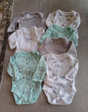 Image 1 of Assorted Boys baby clothes tiny baby & 0-3 months