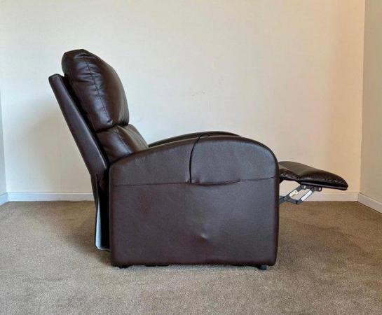 Image 15 of ELECTRIC RISER RECLINER CHAIR BROWN LEATHER CHAIR ~ DELIVERY