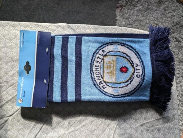 Image 1 of Manchester City Blue Scarf