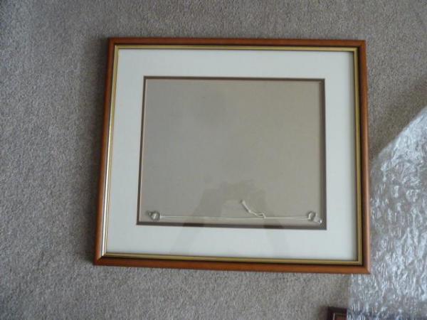 Image 1 of Hardwood picture frame, complete